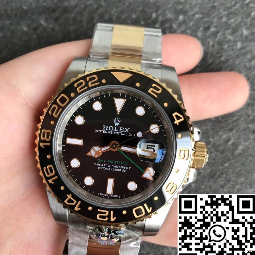 116713-LN-78203 Master Factory Rolex II AR GMT Yellow Gold 0514
